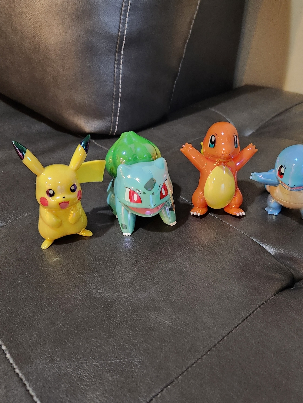 Pokemon Pikachu, Bulbasaur, Charmander & Squirtle Colorful Figure Set